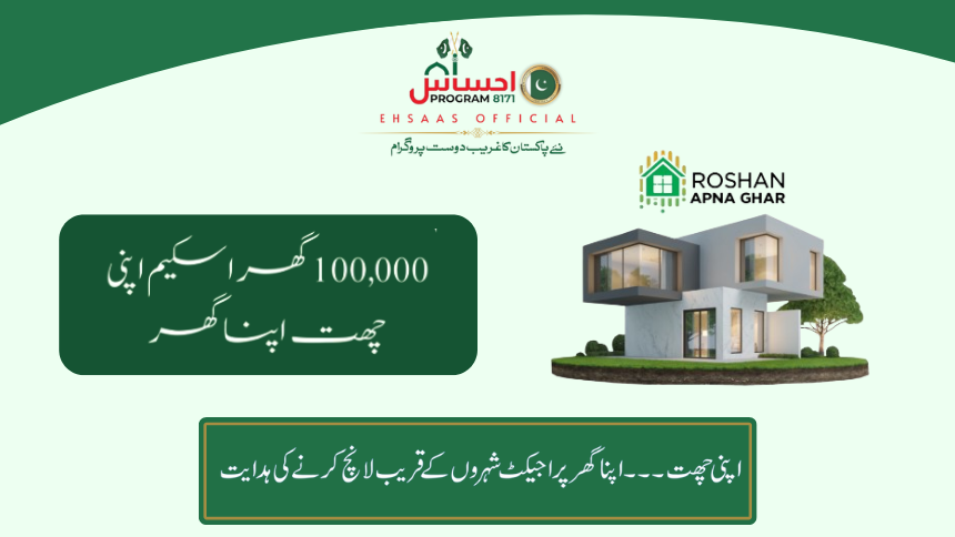 'Apni Chat Apna Ghar' scheme in Punjab, Pakistan, offering affordable home loans with low interest rates and easy repayment options.